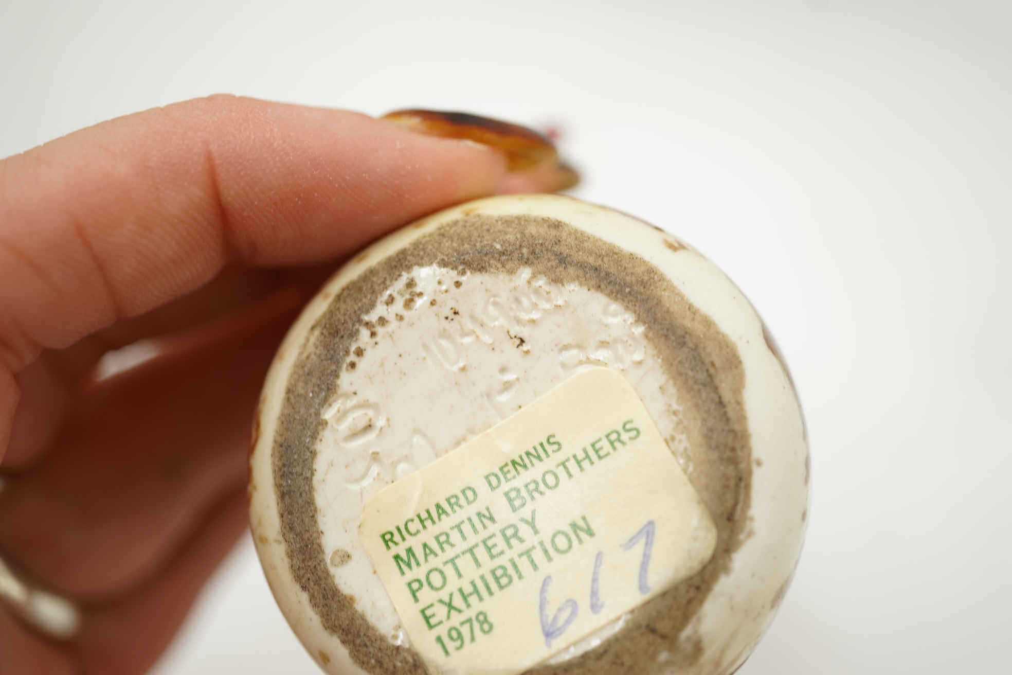 Martin Brothers: A group of three small wares